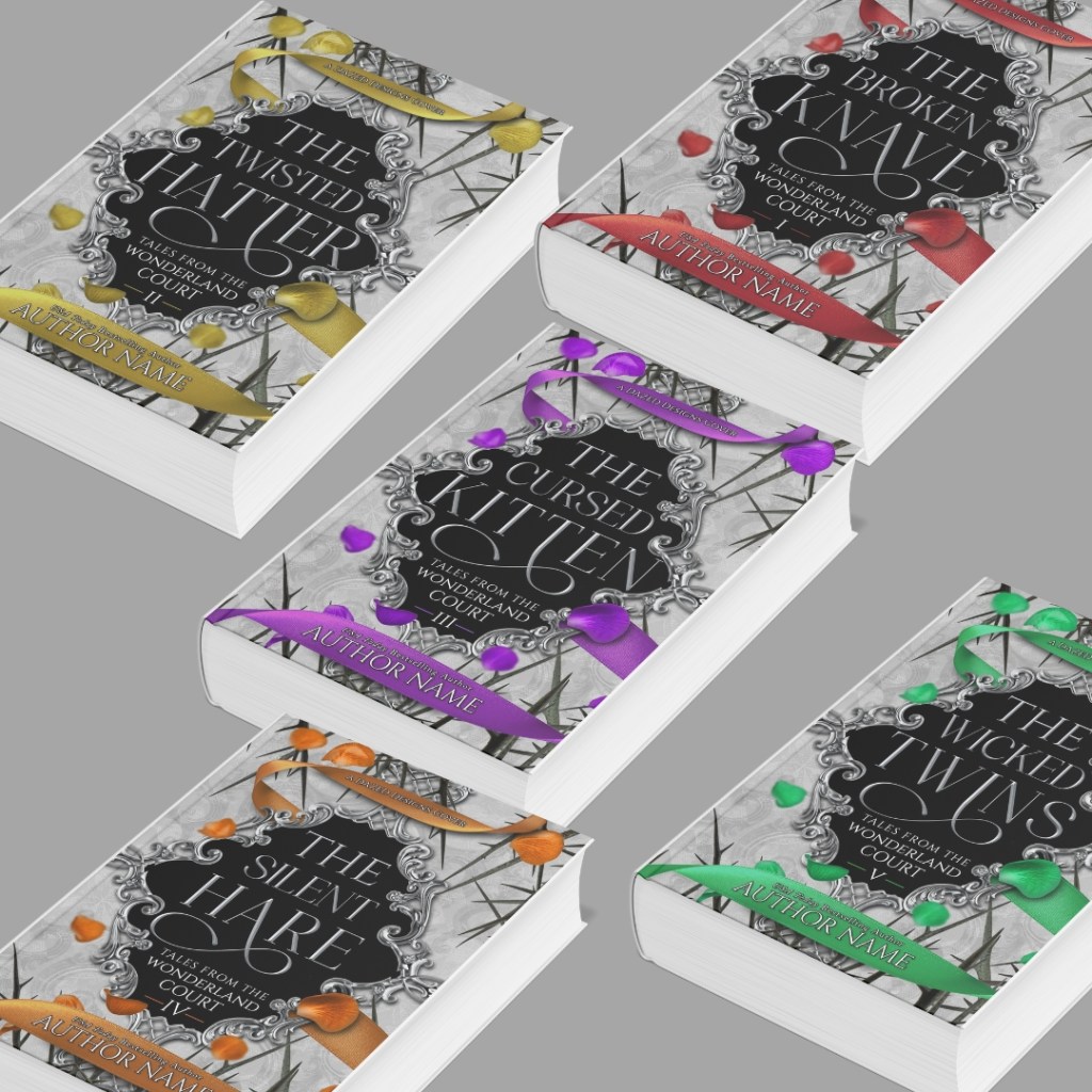 Alice in Wonderland Set of Covers for a Multi-Book Series For Sale