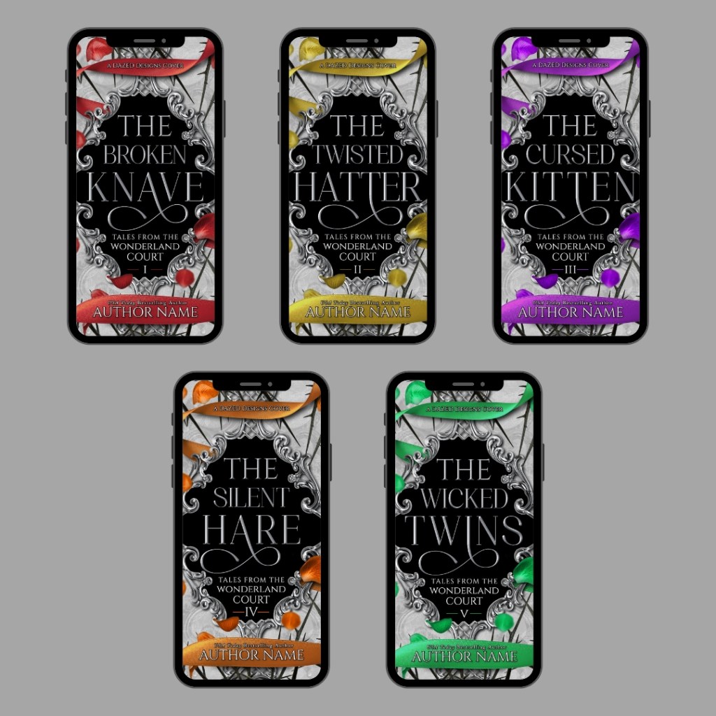 Alice in Wonderland Set of Covers for a Multi-Book Series For Sale