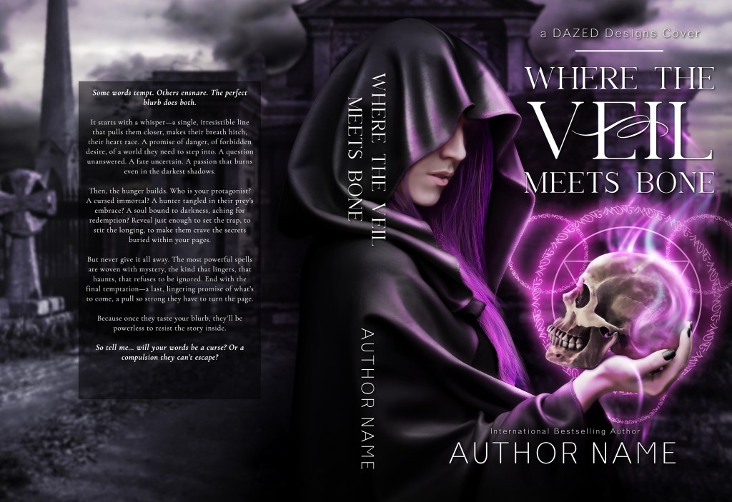 WHERE THE VEIL MEETS BONE Pre-Made Book Cover Art